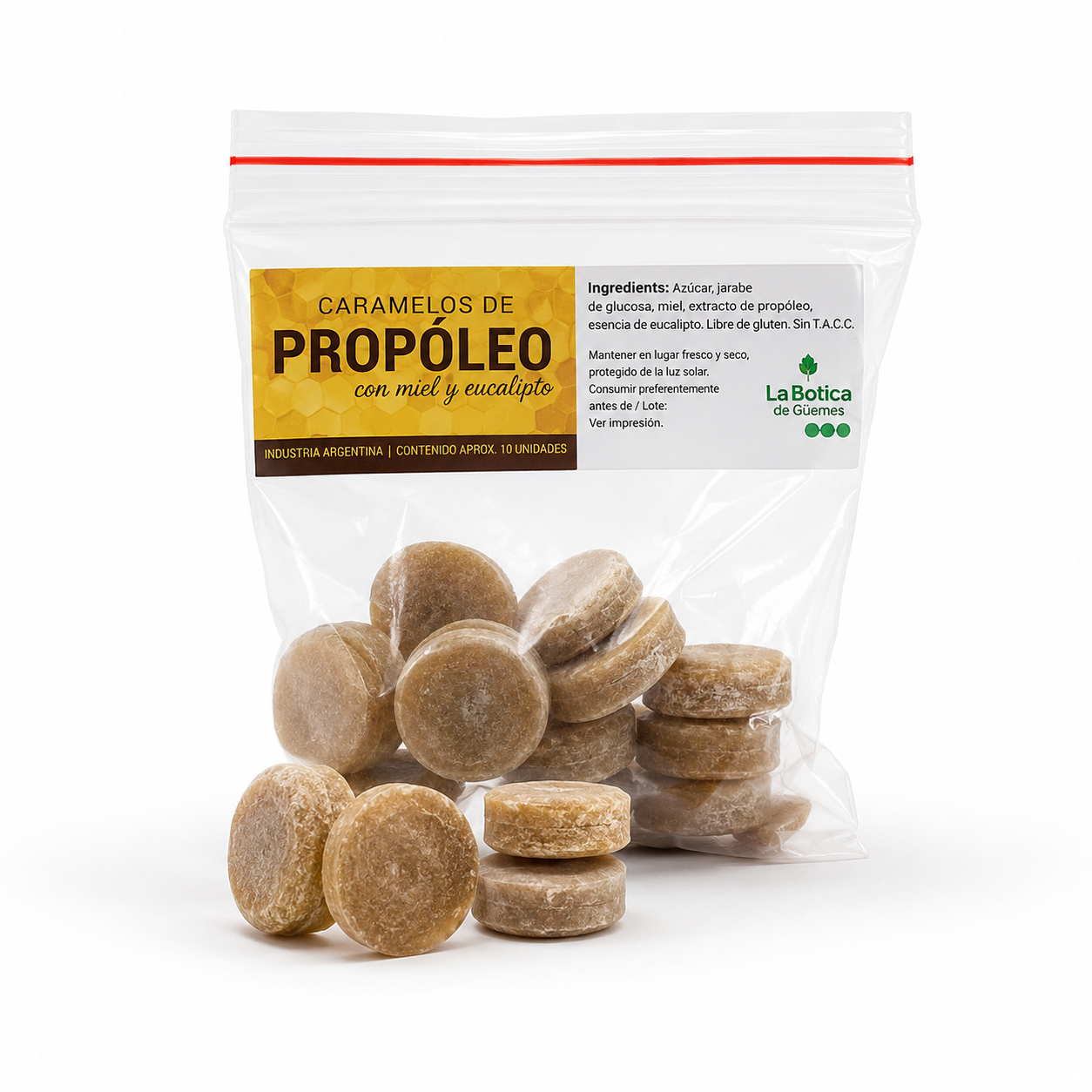 CARAMELOS DE PROPOLEO