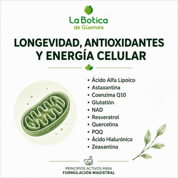 LONGEVIDAD, ANTIOXIDANTES Y ENERGÍA CELULAR